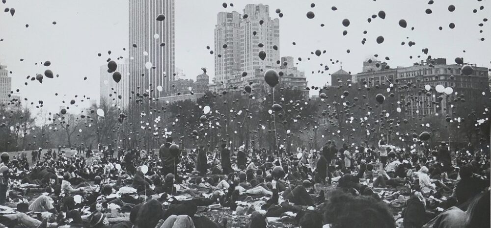 Anti Vietnam War Demonstration, Sheep Meadow, Central Park, New York, Nov. 14th 1969