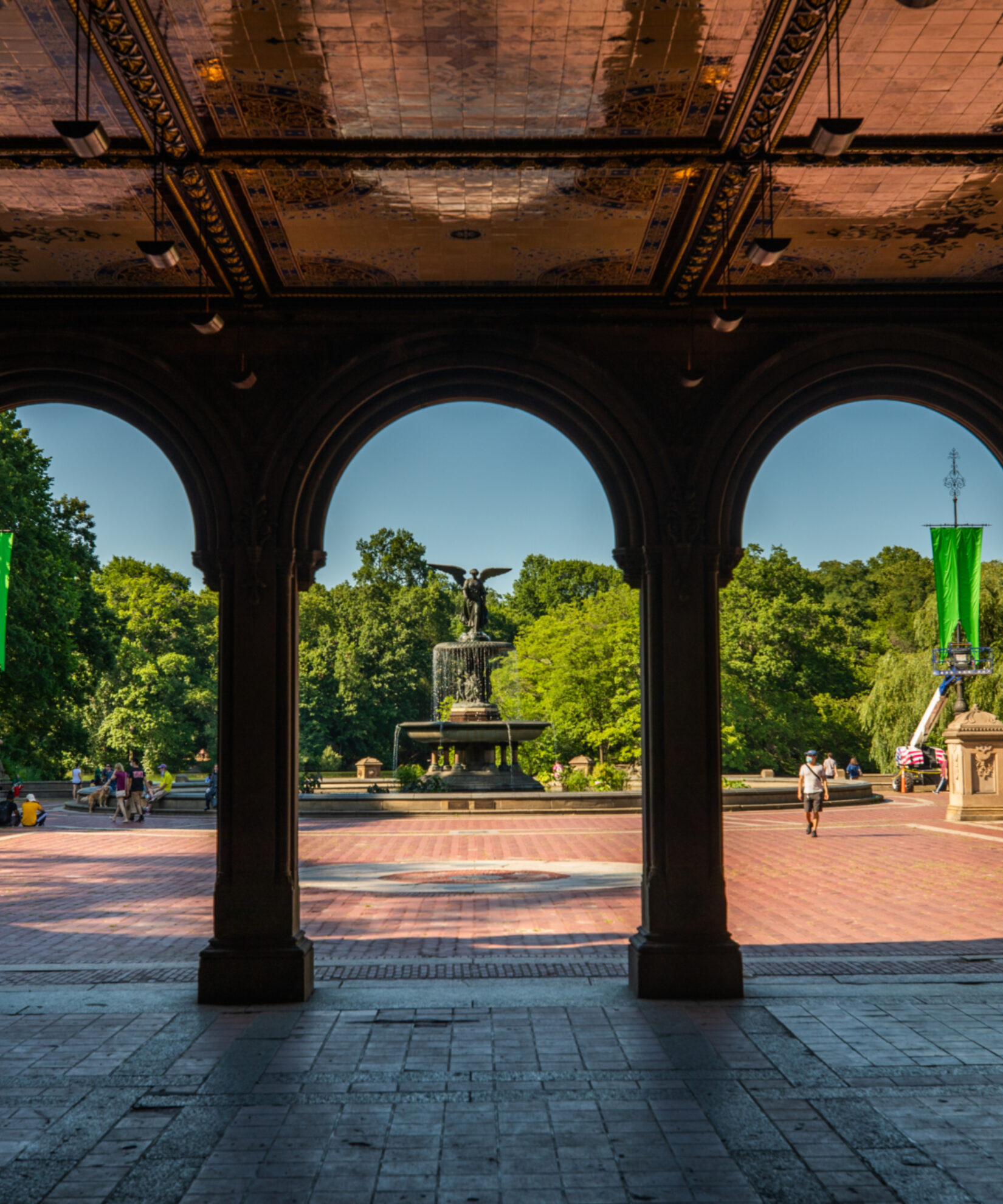 Bethesda arcade, looking out onto Bethesda Fountain