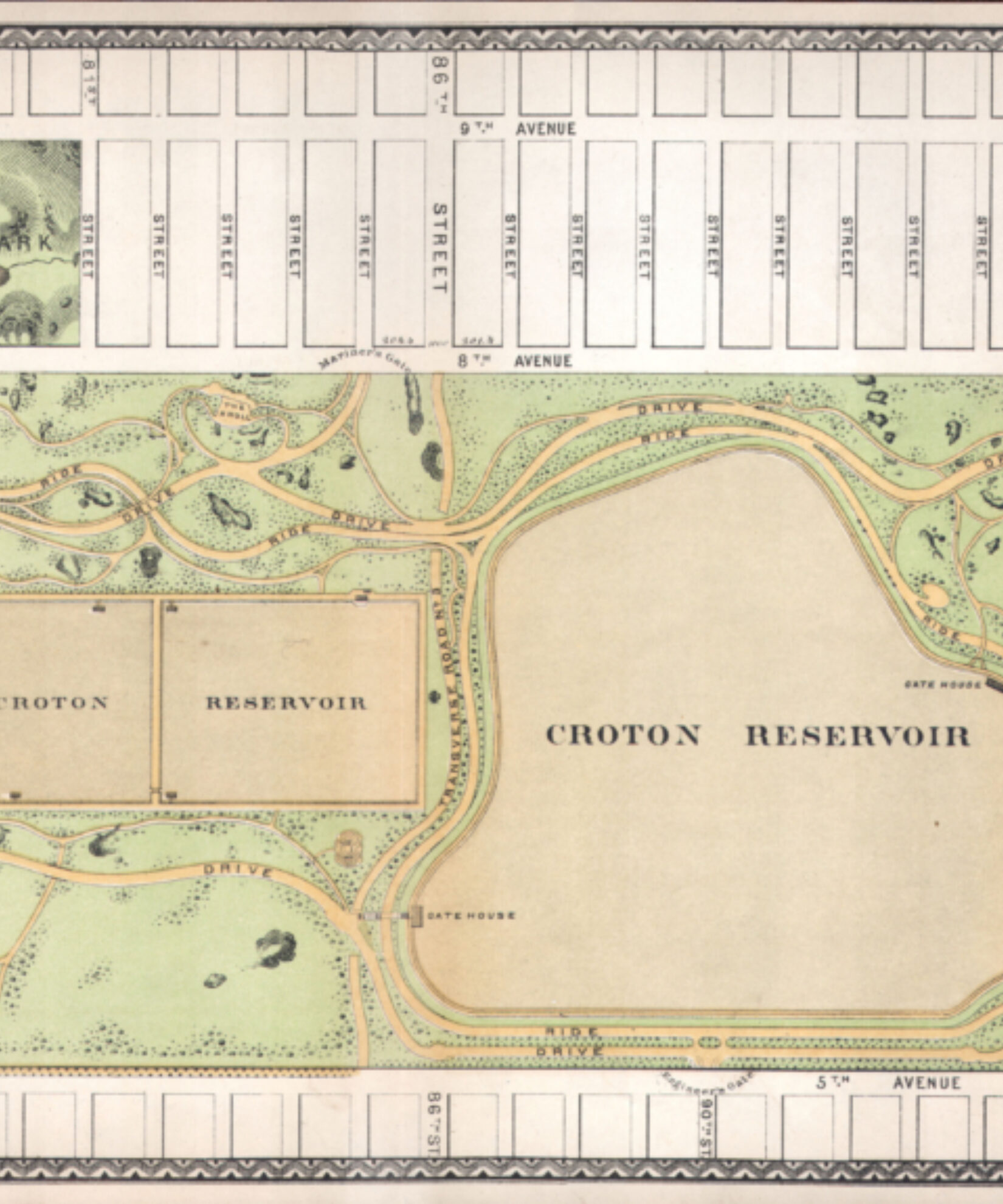 Central park map 1869