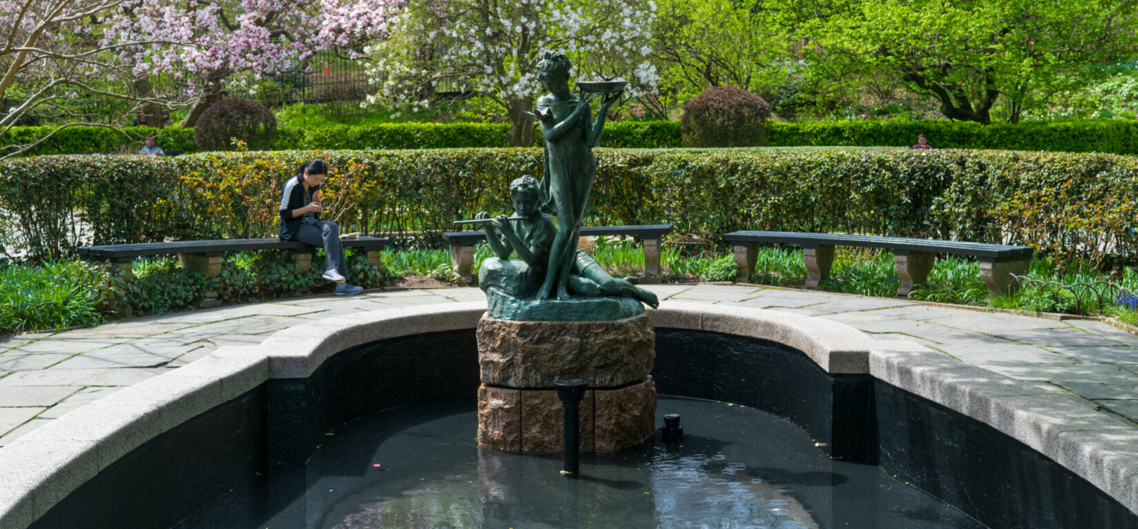 Burnett Fountain at Conservatory Garden