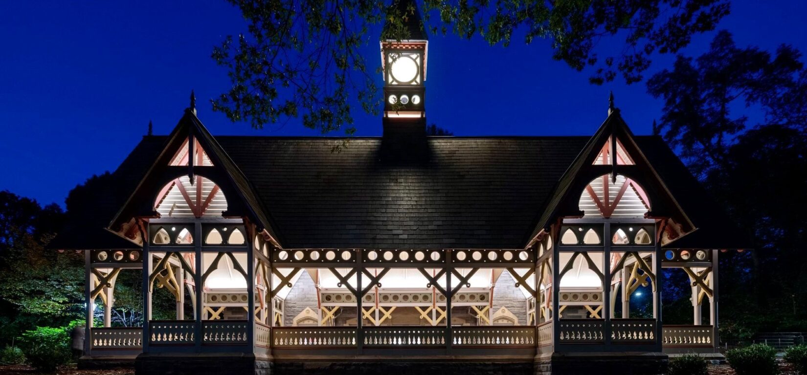 Dairy visitor center building in Central Park after restoration