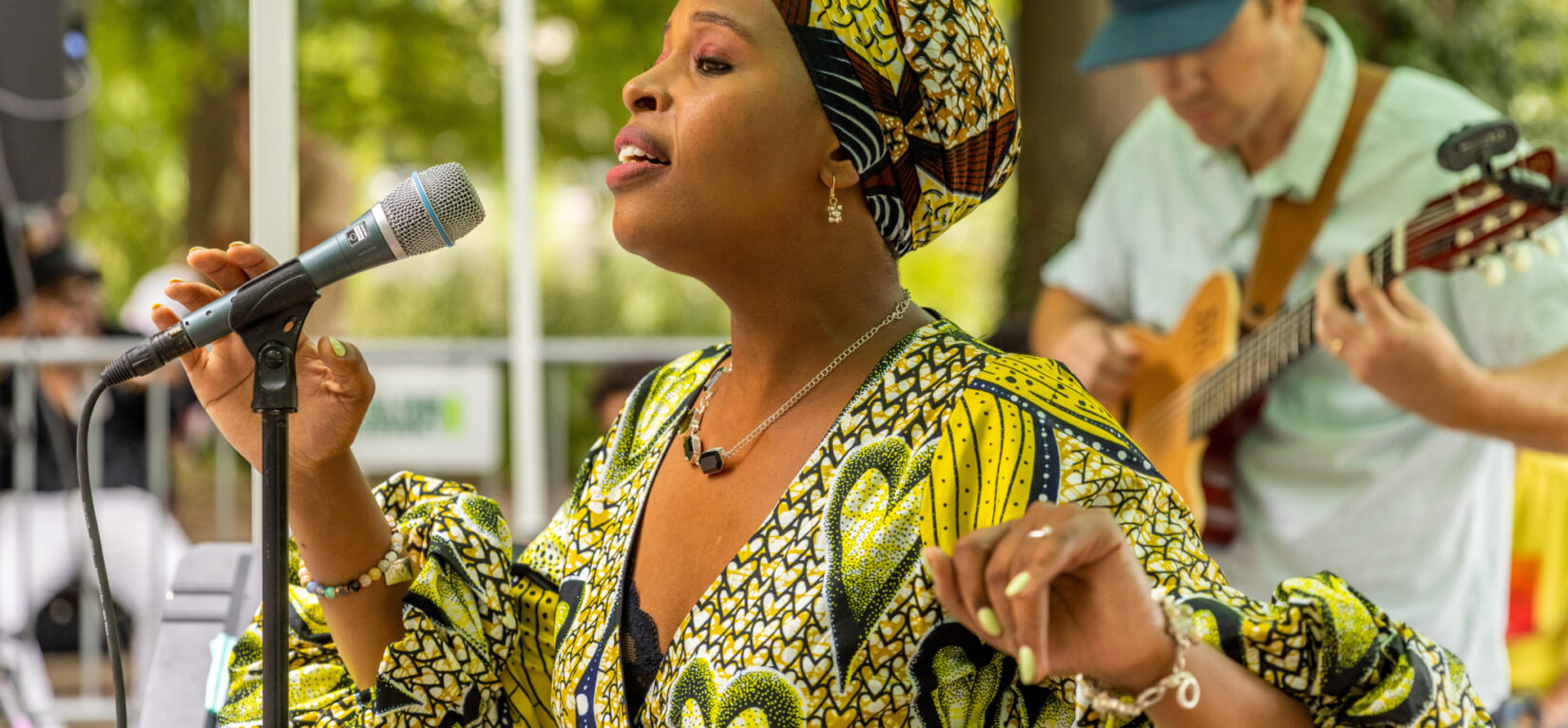 Wangari Fahari performing at the Harlem Meer Performance Festival