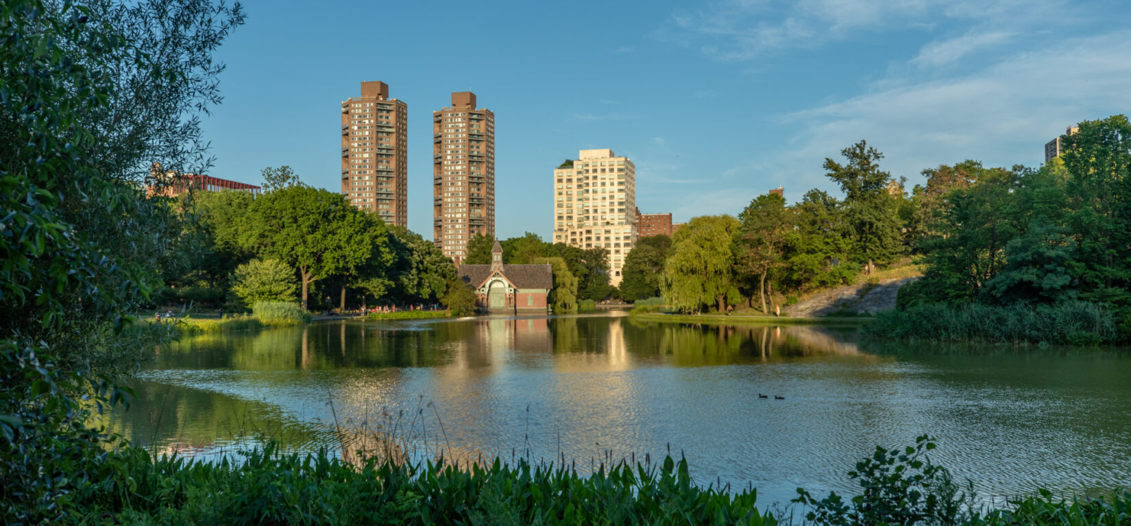 The Harlem Meer on a sunny day