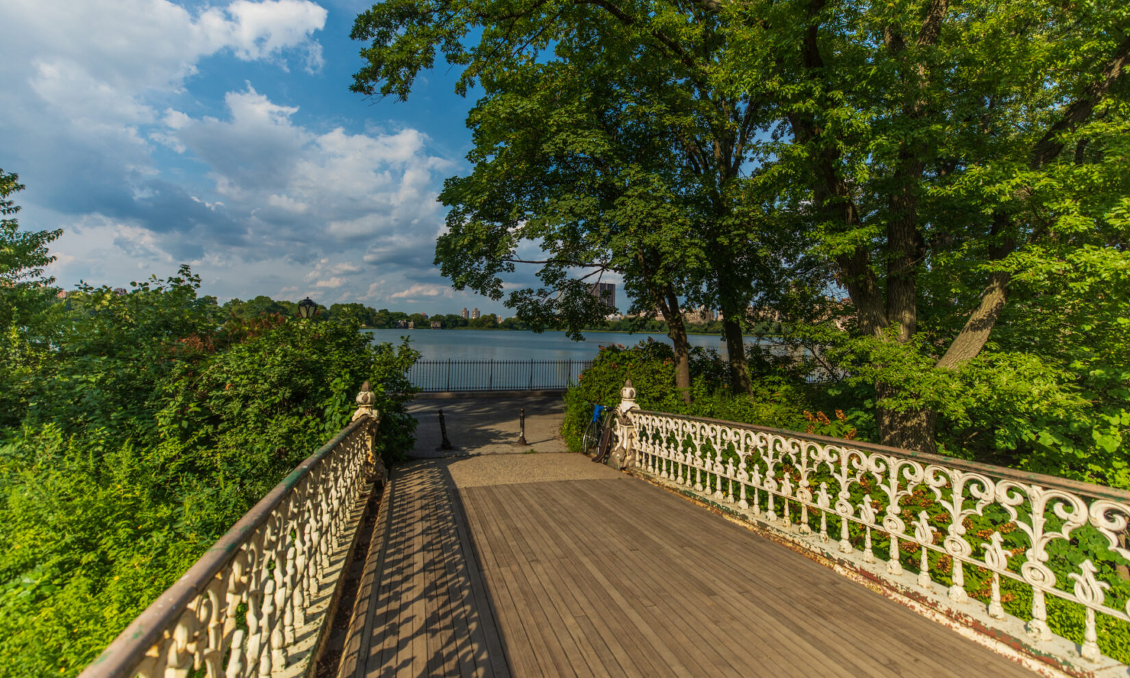 Looking across the span of Bridge 27 to the Reservoir beyond on a beautiful summer day.