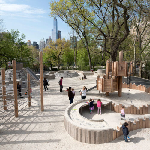 The playground after restoration
