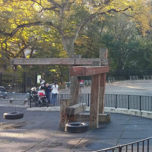 Tire swings before reconstruction