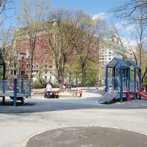 The playground in need of reconstruction